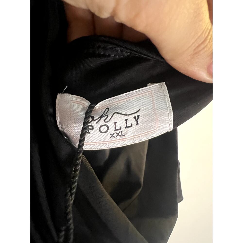 Oh Polly Merryth Soft-Jersey Halterneck Backless Maxi Dress Black Size XXL New - Picture 6 of 10
